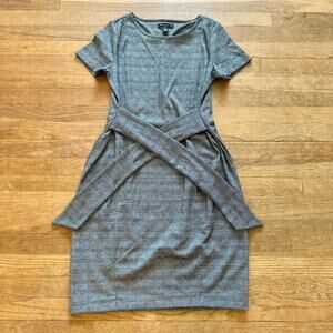 A Pea In The Pod nursing knee length black white short sleeve dress small S
 b33